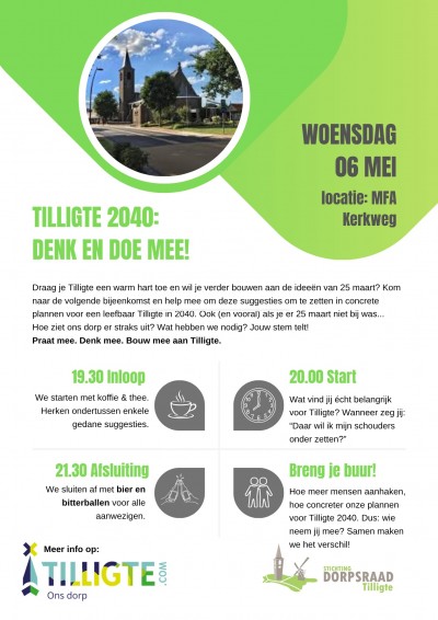 2e bijeenkomst richting Tilligte 2040