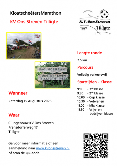 Klootschieters marathon ons streven 2026